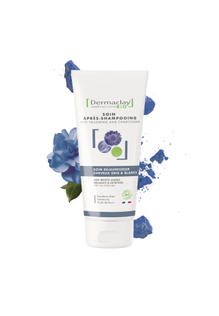 Soin après-shampoing déjaunisseur au Gardénia Bleu et Centaurée