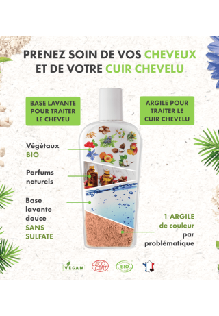 Shampoing Biphase pour traiter le cuir chevelu et la fibre capillaire