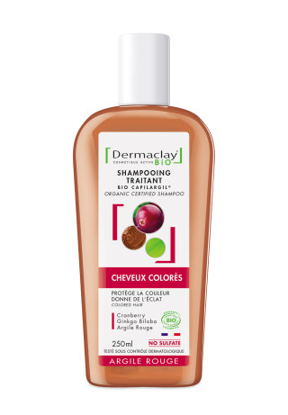 Shampoing cheveux colorés bio Dermaclay