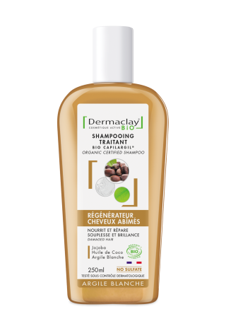 Shampoing cheveux abimés bio Dermaclay