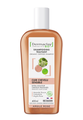 Shampoing cuir chevelu sensible bio dermaclay