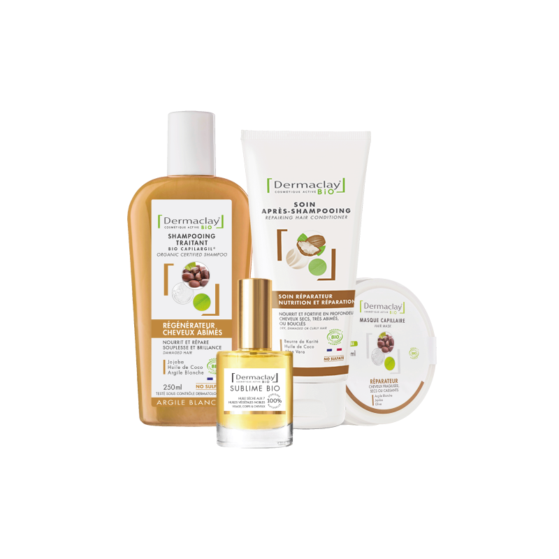 ROUTINE CHEVEUX ABIMÉS ET BOUCLÉS