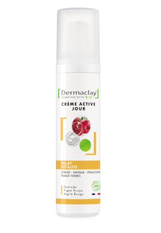 Tube crème jour bio éclat Dermaclay