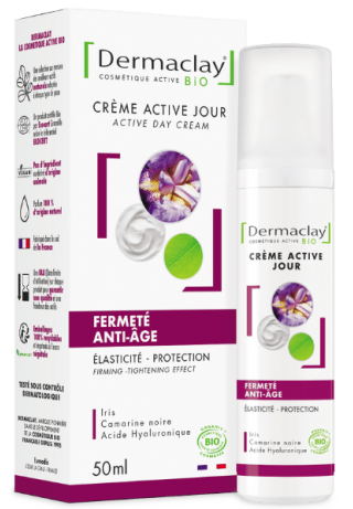 Crème pour le visage fermeté anti-âge bio Dermaclay