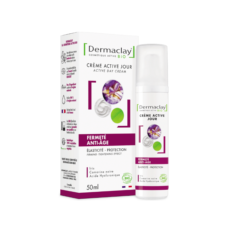 Crème pour le visage fermeté anti-âge bio Dermaclay