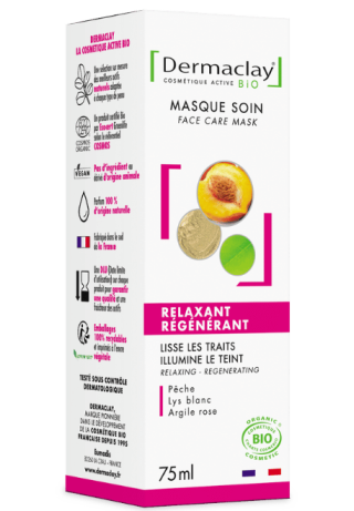 Masque pour le visage régénérant bio Dermaclay