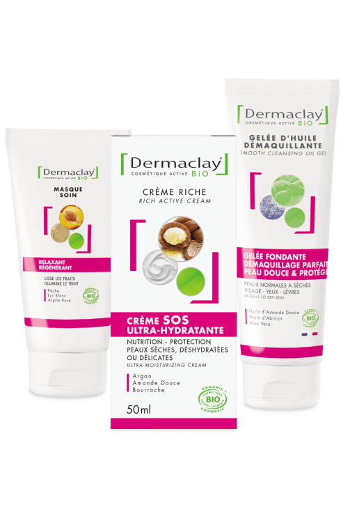 pack trio hydratation bio dermaclay