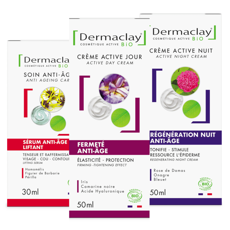 PACK TRIO LIFTANT ANTI-ÂGE à partir de 35 ans dermaclay