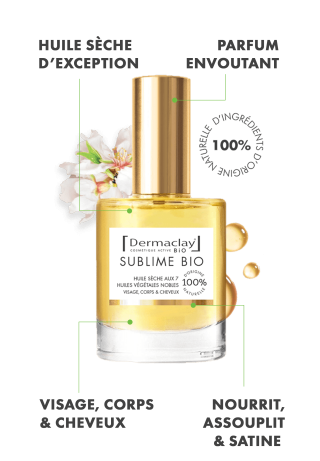Huile sèche multi usage bio Dermaclay bienfaits