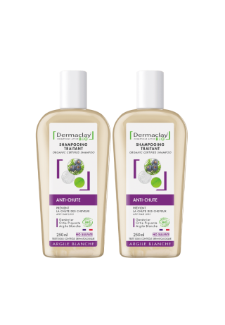Pack DUO shampoing anti-chute dermaclay