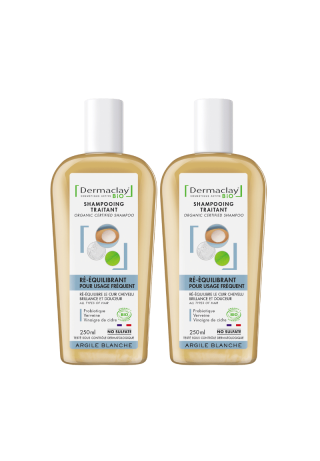Pack DUO shampoing au Probiotique dermaclay