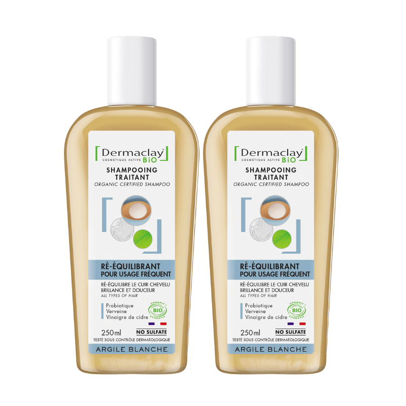Pack DUO shampoing au Probiotique dermaclay