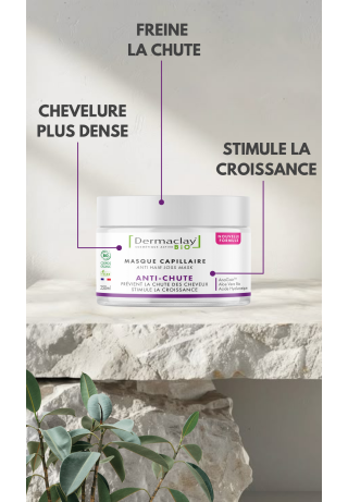 Masque capillaire anti chute bio Dermaclay lifestyle