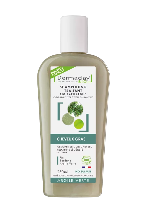 Shampoing cheveux gras bio Dermaclay Shampoing cheveux gras bio Dermaclay
