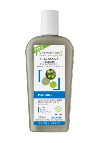 Shampoing contre les pellicules bio Dermaclay