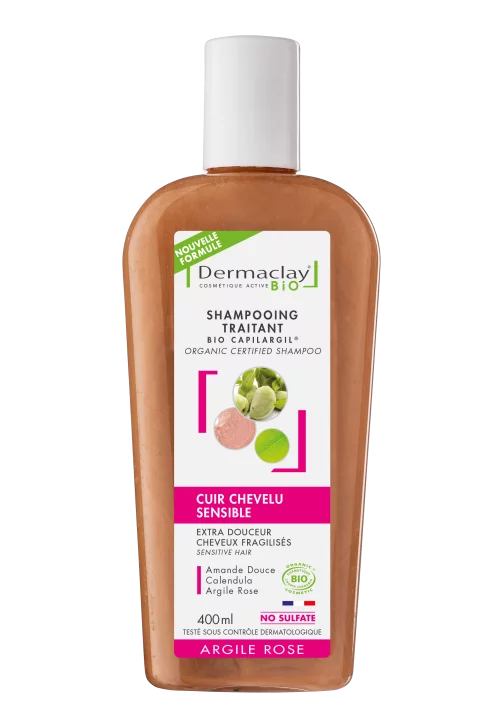 Shampoing cuir chevelu sensible bio dermaclay Shampoing cuir chevelu sensible bio dermaclay