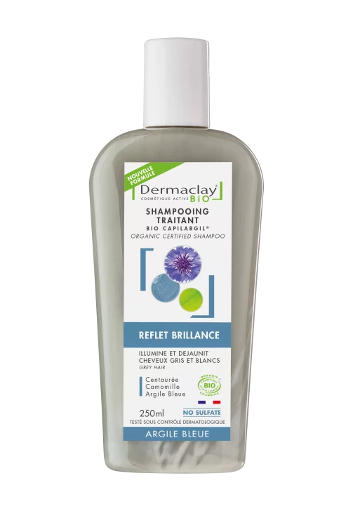Shampoing pour cheveux gris bio Dermaclay Shampoing pour cheveux gris bio Dermaclay