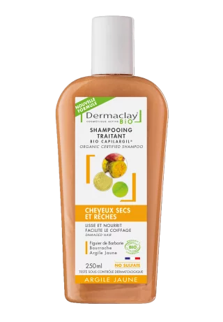 Shampoing cheveux secs bio Dermaclay