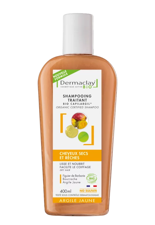 Shampoing pour cheveux sec bio dermaclay Shampoing pour cheveux sec bio dermaclay