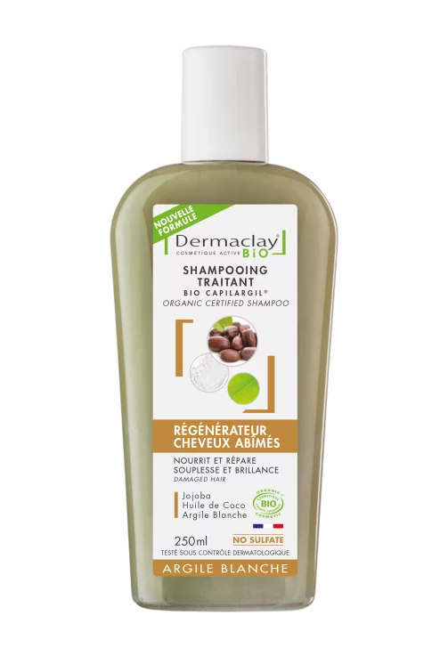Shampoing cheveux abimés bio Dermaclay Shampoing cheveux abimés bio Dermaclay