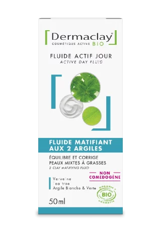fluide matifiant bio Dermaclay