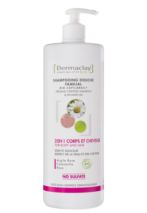 shampooing douche corps et cheveux bio Dermaclay shampooing douche corps et cheveux bio Dermaclay