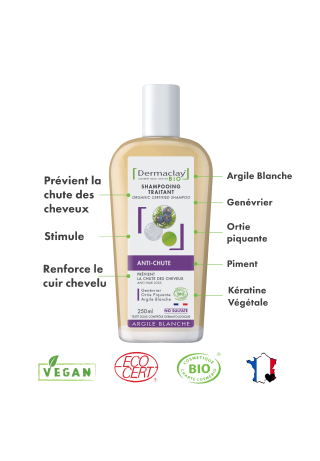 Shampoing à l'argile anti-chute