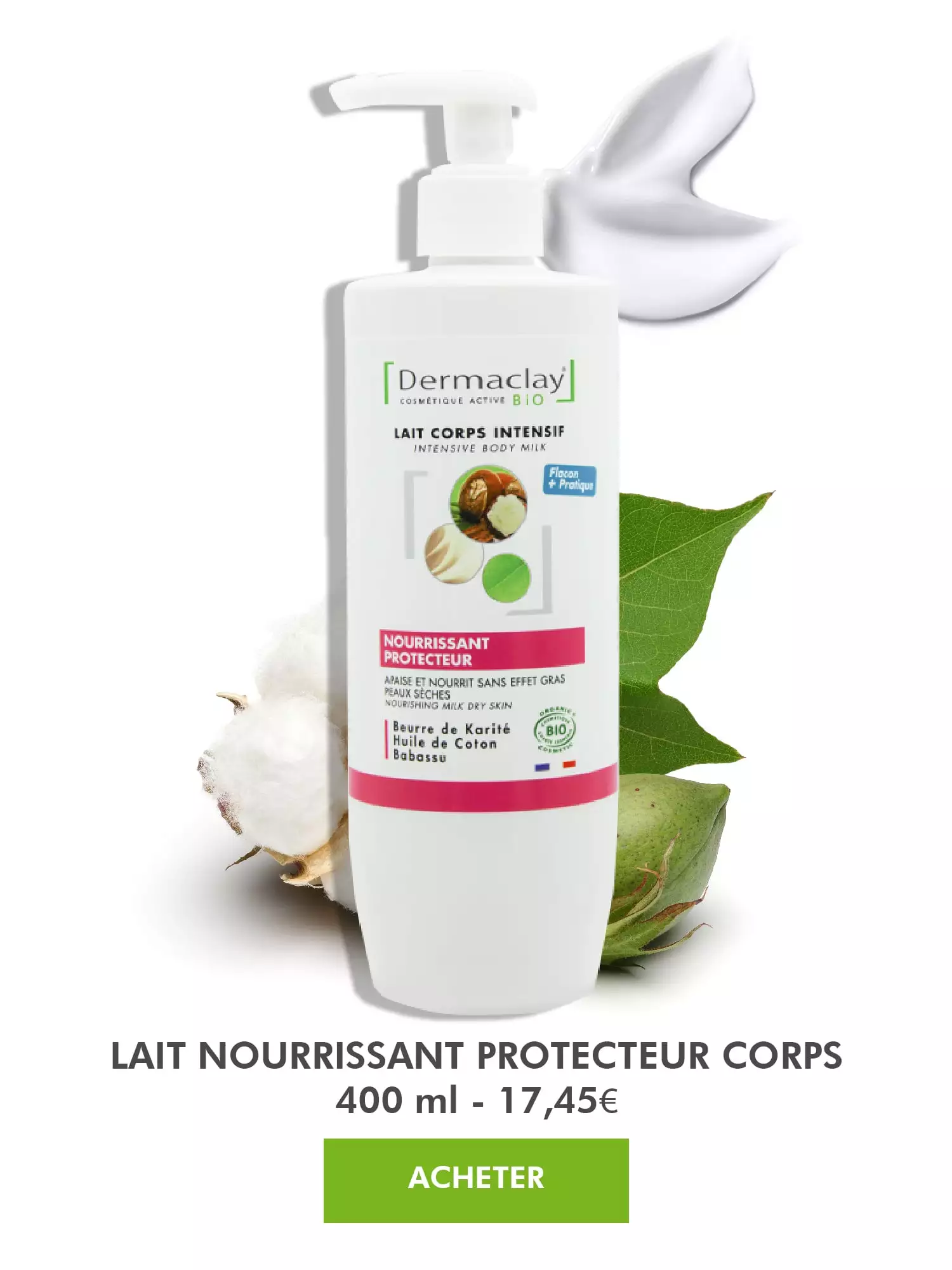 Lait Nourrissant Protecteur corps Bio