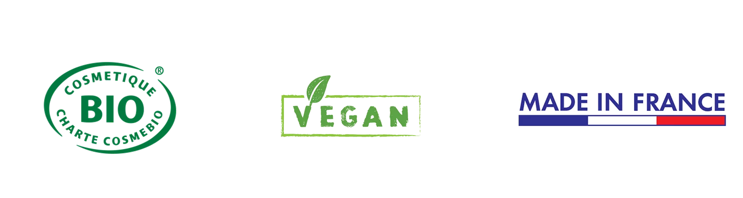 label bio, mentions made in France et vegan